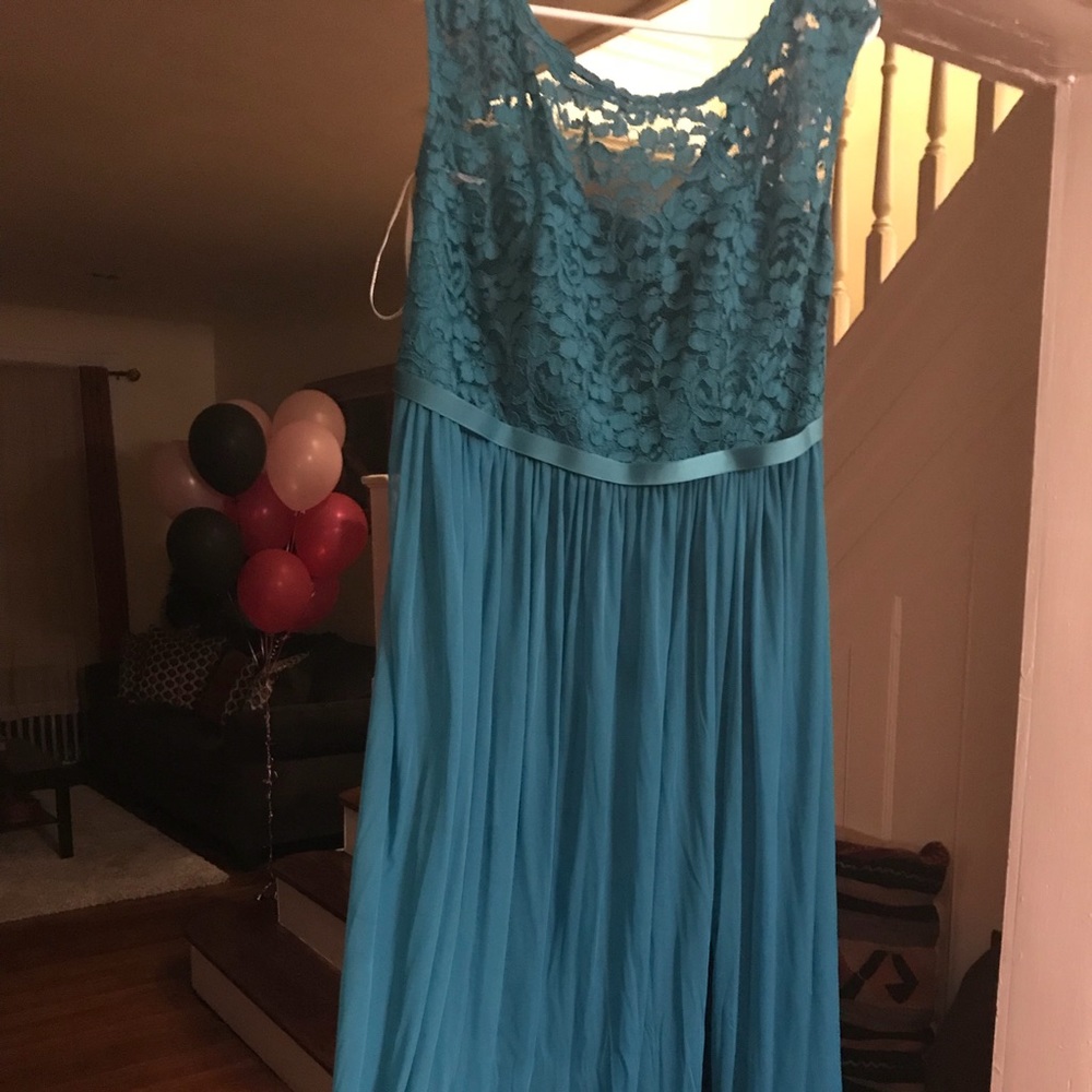 Beautiful David bridal long dress wore once